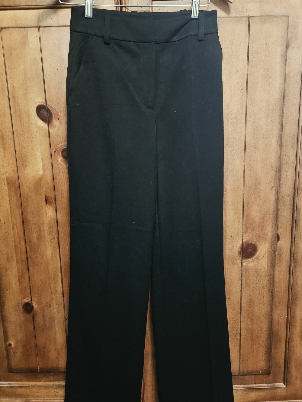 NWT Favorite Daughter The Fiona Pant Black High Waist Wide Leg Trouser Size 0